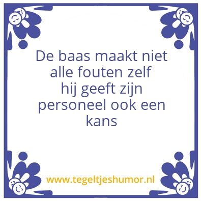 Tegeltje: Fouten maken