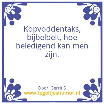 Tegeltje: Ik ben Gerrit