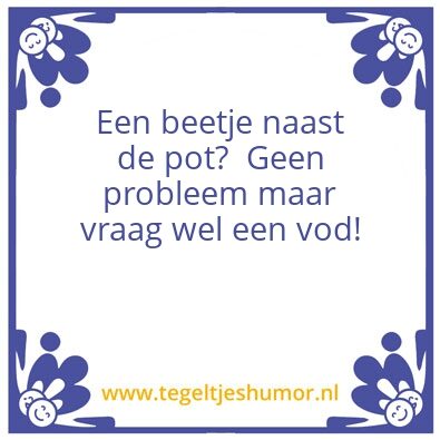 Tegeltje: wc