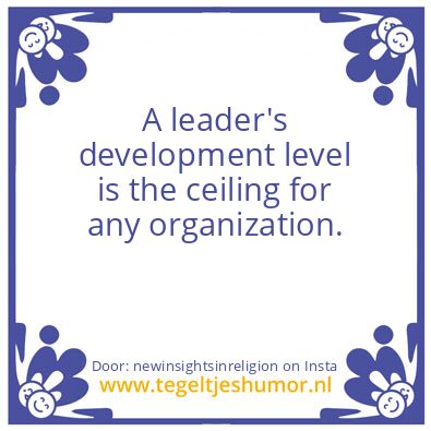 Tegeltje: leader’s development level