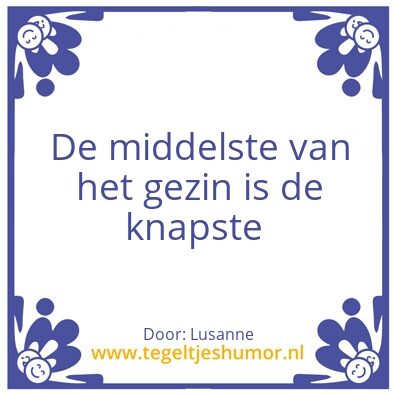 Tegeltje: Slim