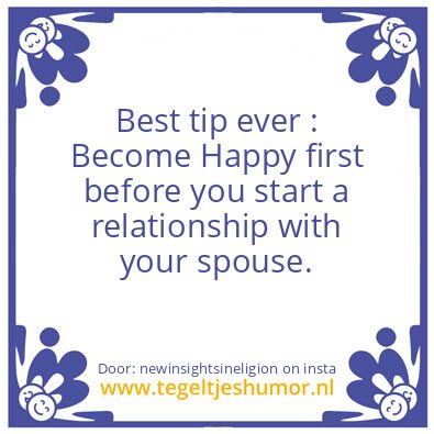 Tegeltje: Best tip ever :