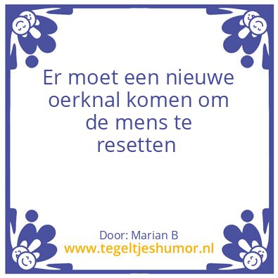 Tegeltje: Marian Borg