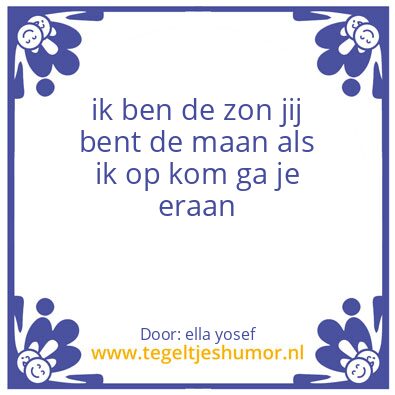 Tegeltje: diss