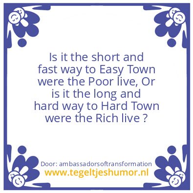 Tegeltje: Easy Town