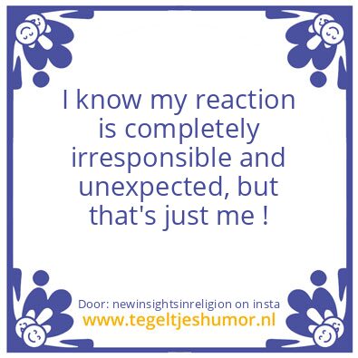 Tegeltje: you’re welcome…