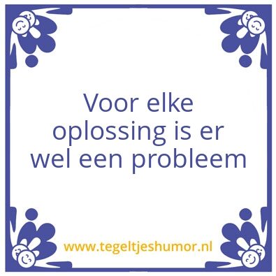 Tegeltje: De meerderheid