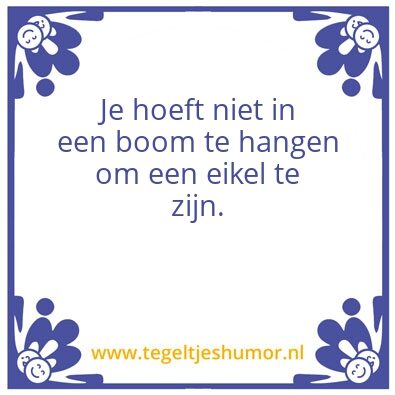 Tegeltje: Eikel