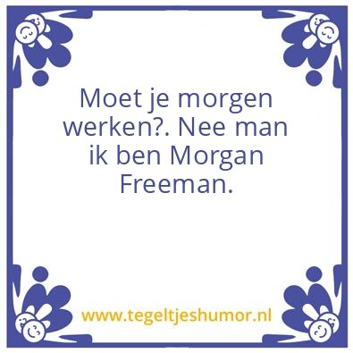 Tegeltje: Vrij