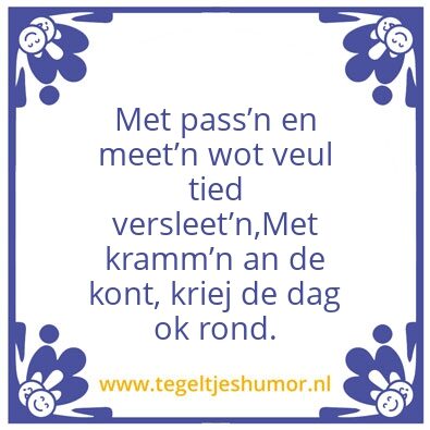 Tegeltje: Twents