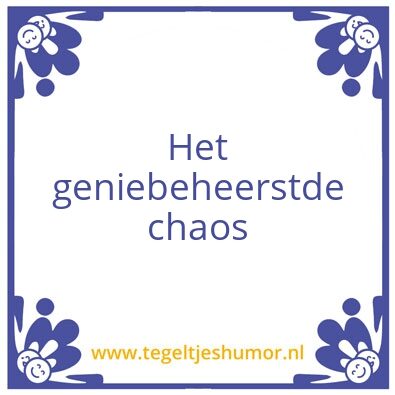 Tegeltje: Genie
