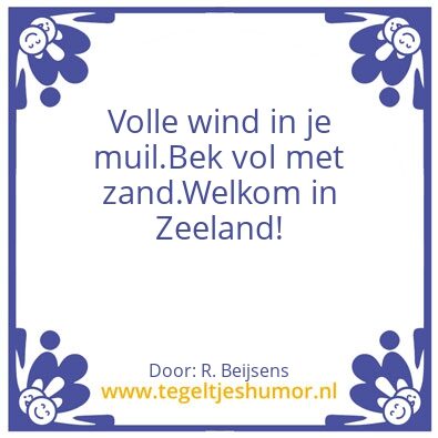 Tegeltje: Zeeland