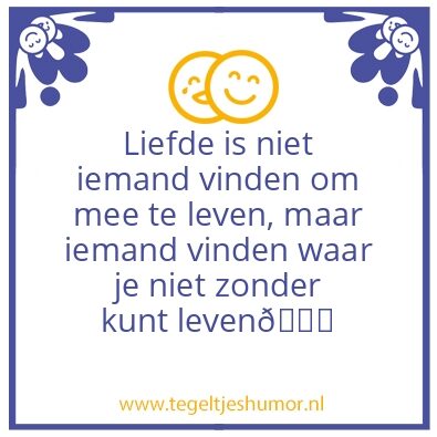 Tegeltje: Liefde voor jou