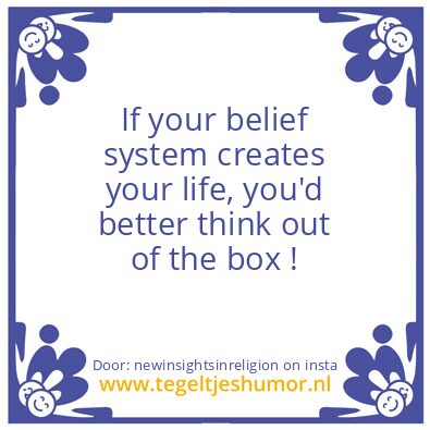 Tegeltje: Out of the box !