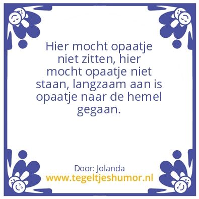 Tegeltje: spreuk