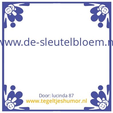 Tegeltje: de sleutelbloem