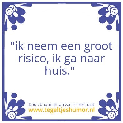 Tegeltje: wegwezen