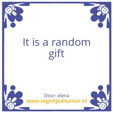 Tegeltje: hola
