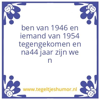Tegeltje: verjaardag