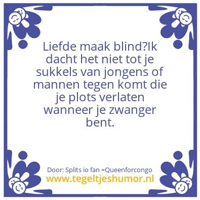 Tegeltje: Liever lony dan samen zijn