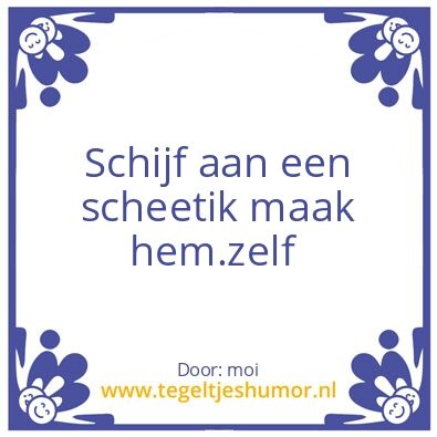 Tegeltje: monique