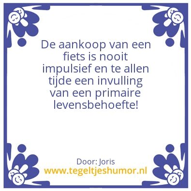 Tegeltje: Impuls aankoop