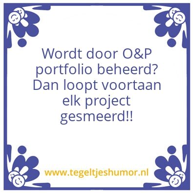 Tegeltje: op