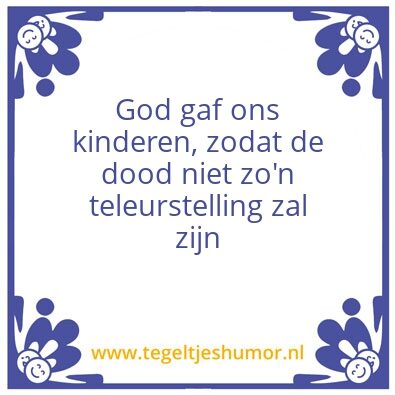 Tegeltje: Kinderen