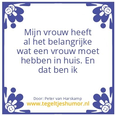 Tegeltje: Mijn Vrouw