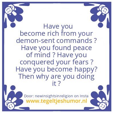 Tegeltje: demon-sent commands