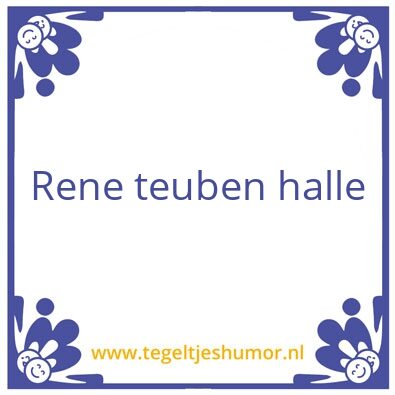 Tegeltje: hi