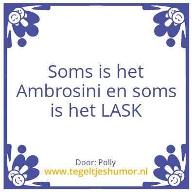 Tegeltje: Soms