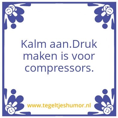 Tegeltje: Compressor