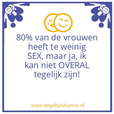 Tegeltje: 80%