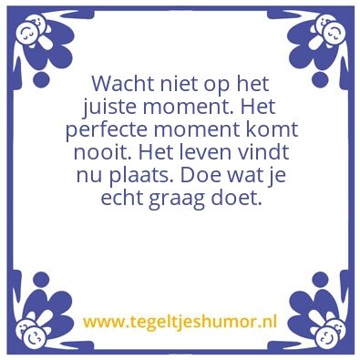 Tegeltje: Te