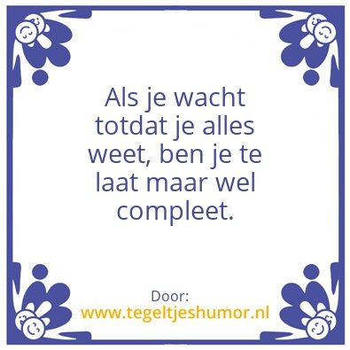 Tegeltje: Tegeltje