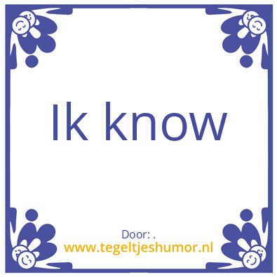 Tegeltje: .