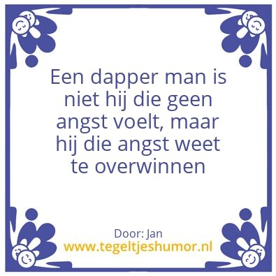 Tegeltje: Dapper