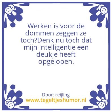 Tegeltje: Tegeltje