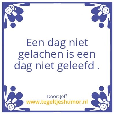 Tegeltje: Geniet
