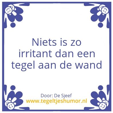 Tegeltje: Spreukgebrek