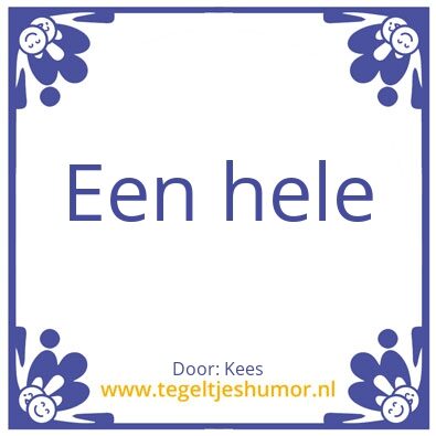 Tegeltje: 1