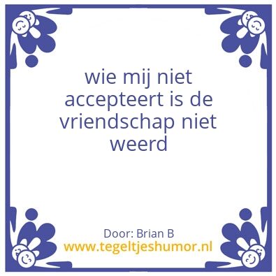 Tegeltje: Vriendschap