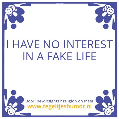 Tegeltje: you gain insights in return..