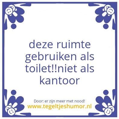Tegeltje: vaart erachter