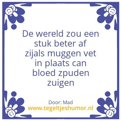Tegeltje: Wereldverbeteraar