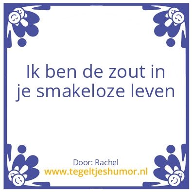 Tegeltje: Zout