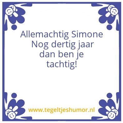 Tegeltje: simone sara