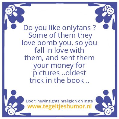 Tegeltje: onlyfans ?