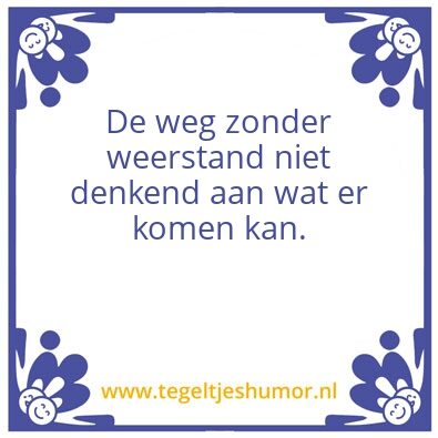 Tegeltje: test